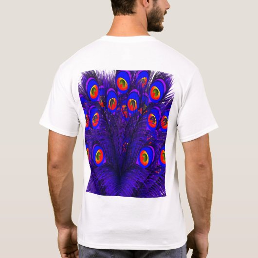 クジャクの羽 Tシャツ (裏面)