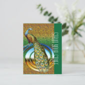 クジャクの色 ポストカード (スタンド正面)