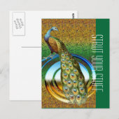 クジャクの色 ポストカード (正面/裏面)