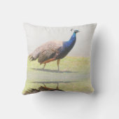 クジャクの鳥 クッション (裏面)