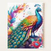 クジャクは色鮮やかな鳥で、クノである プランナー手帳 (裏面)
