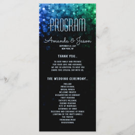 クジャクエレガントカラー照明《写真》ぼけ味結婚式 プログラム