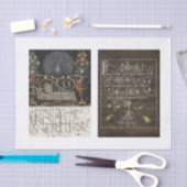 クジャクフローラ園デコパージュ 薄葉紙 (クラフト)