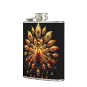 クジャク威厳のあるが羽を飾る フラスク (左)