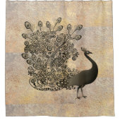 クジャク威厳のあるシャワーカーテン シャワーカーテン (正面)