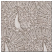 クジャク柄 ファブリック (クローズアップ)
