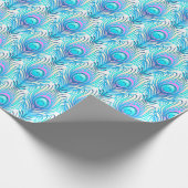 クジャク羽ギフト包装紙 ラッピングペーパー (角)