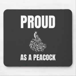 クジャク誇りを持ったのように マウスパッド