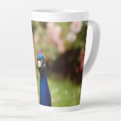 クジャク カフェラテマグ (右アングル)