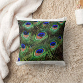 クジャク クッション (ブランケット)