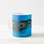 クジャク コーヒーマグカップ (正面左)