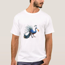 クジャク・シルツデザイン Tシャツ