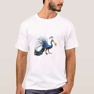 クジャク・シルツデザイン Tシャツ