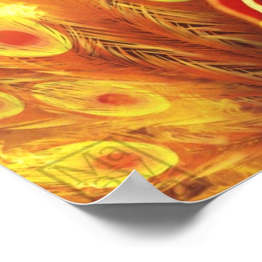 クジャク ポスター (角)