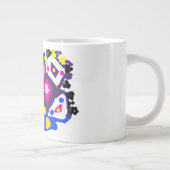 クジャク 楽しい クール ジャンボコーヒーマグカップ (右)