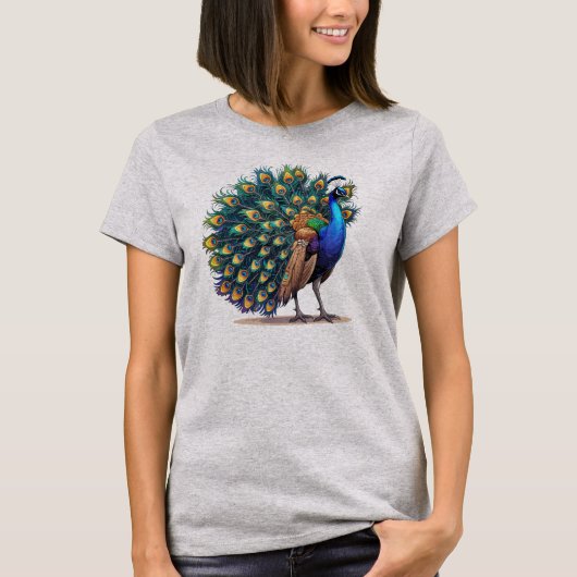 クジャク Tシャツ (正面)