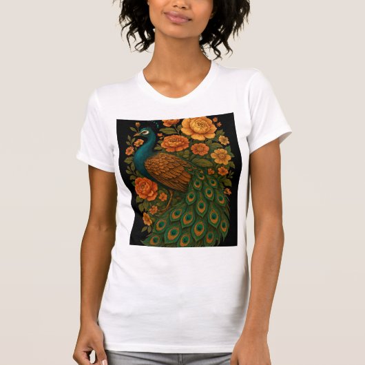 クジャク Tシャツ (正面)