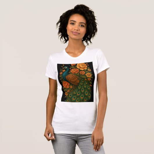クジャク Tシャツ (正面フル)