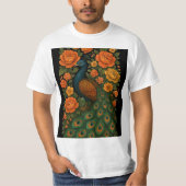 クジャク Tシャツ (正面)