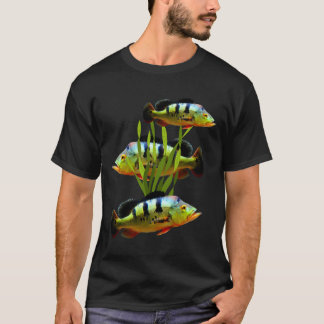 クジャックバス水族館フィッシュタンクアート Tシャツ
