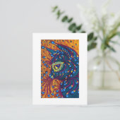 クジャックフェザー猫ルイワーイン ポストカード (スタンド正面)