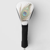 クジャパーソナライズされたクのぼかし背景の選択 ゴルフヘッドカバー (正面)