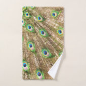 クジャファンシークの羽#2 バスタオルセット (ハンドタオル)