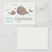 クジラおむつラッフルチケット プレイスカード (正面/裏面)