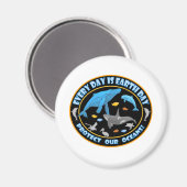 クジラおよびイルカ マグネット (正面/裏面)