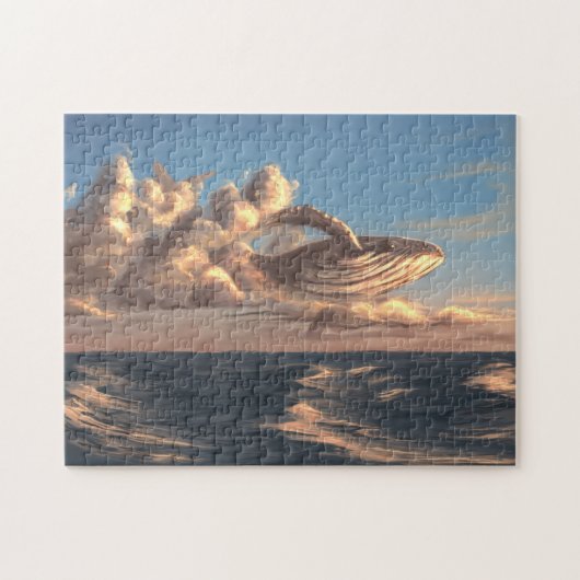 クジラが夕べ雲 ジグソーパズル (横)