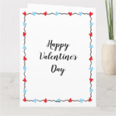 クジラが私のバレンタイン Funny Valentine's Day カード (裏面)