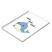 クジラだ、クジラだ、クジラだ！ かわいい海の動物の駒 ノートブック (左側)