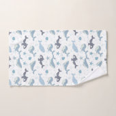 クジラとキラークジラ バスタオルセット (ハンドタオル)