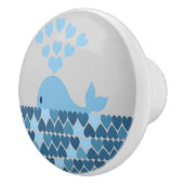 クジラとハート セラミックノブ (右)