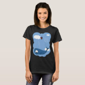 クジラとペチュニア Tシャツ (正面フル)