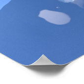 クジラとメガロドン水中 – 3D 描写 ポスター (角)