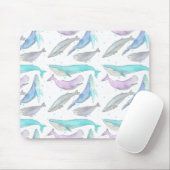 クジラと泡マウスパッド マウスパッド (マウス)