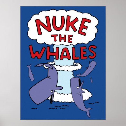 クジラにナッキング ポスター (正面)