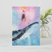 クジラのための光：ノテカード サンキューカード (スタンド正面)