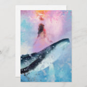 クジラのための光：ノテカード サンキューカード (正面/裏面)