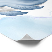 クジラのぬいぐるみポスター 海の動物 子ども ポスター (角)