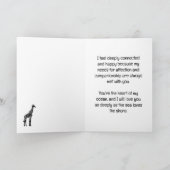 クジラのように大きな愛を込めて、いつだって愛してる カード (内部)