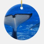 クジラのオーナメントの尾 セラミックオーナメント (裏面)