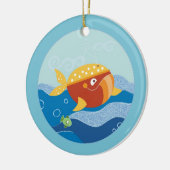 クジラのオーナメント セラミックオーナメント (左)