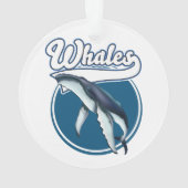 クジラのキャラクタロゴ オーナメント (裏面)