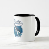 クジラのキャラクター・ロゴ マグカップ (正面右)