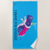 クジラのキャンペーンのためのビーチタオルIブレーキ ビーチタオル (正面)