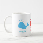 クジラのクジラのクジラ コーヒーマグカップ (左)