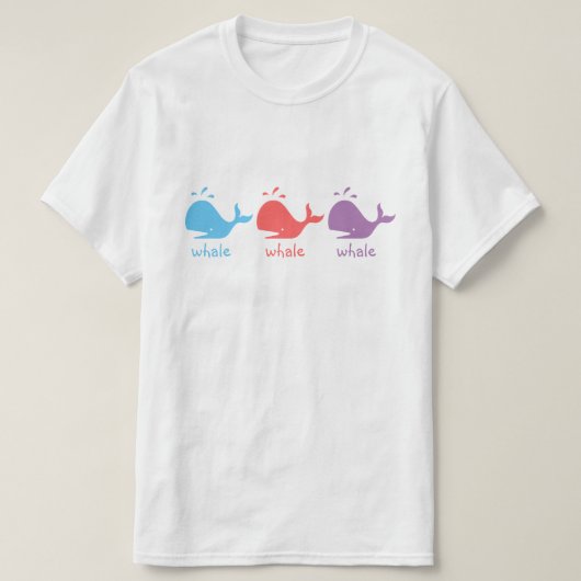 クジラのクジラのクジラ Tシャツ (デザイン正面)