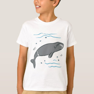 クジラのクジラの海産獣類のクジラ目の海の芸術 Tシャツ